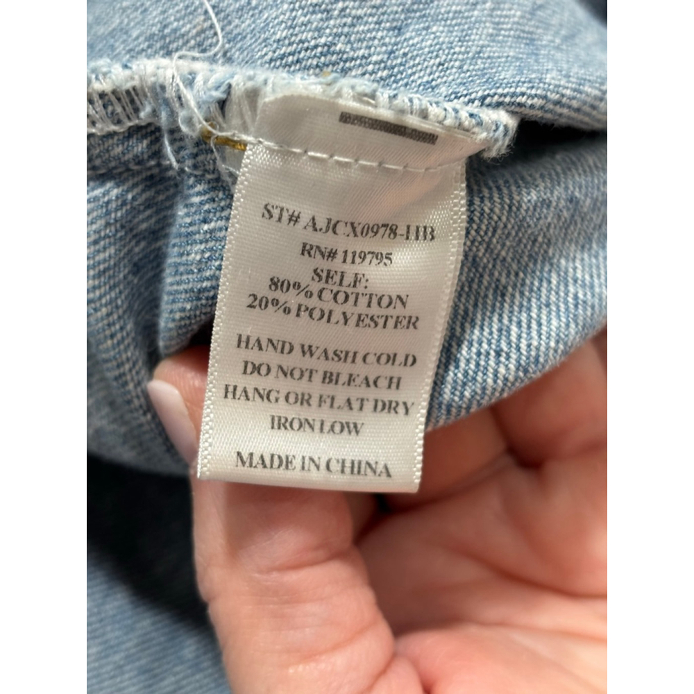 Sadie & Sage Blue Denim Heartbreaker Denim Jacket, Woman’s Small - Picture 8 of 8